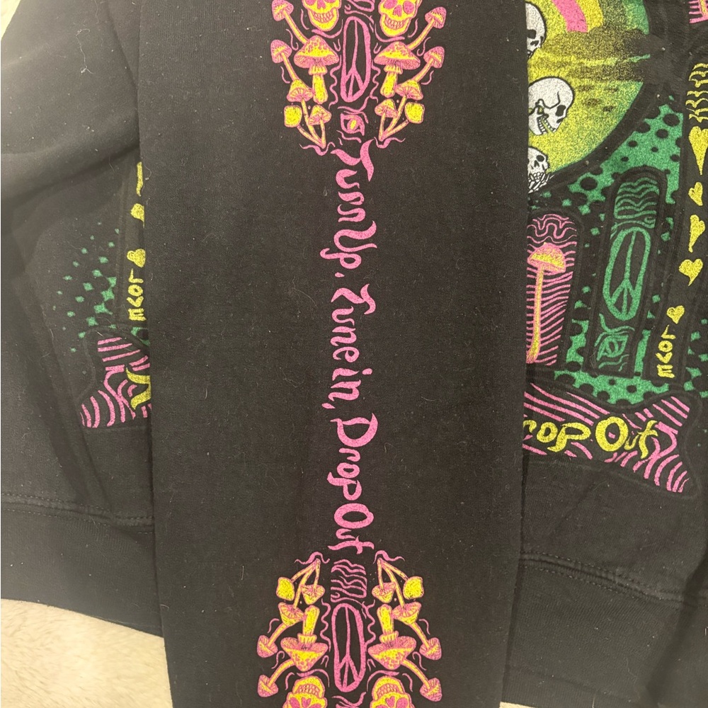 Project Social T Black Acid Graphic Crewneck Sweater - Picture 3 of 3